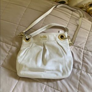 White coach bag